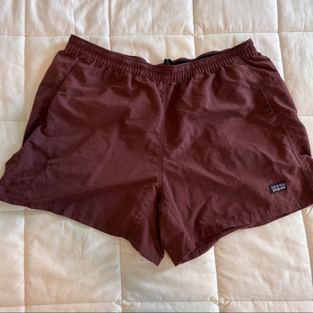 Patagonia Baggies Shorts 5 Inch Inseam Large Maroon Burgundy